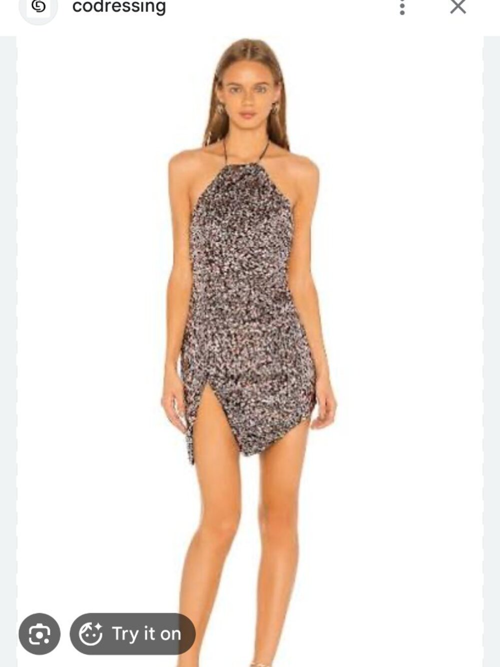 Camilo Coehlo Sequin Mini Dress - Sz M - NWT